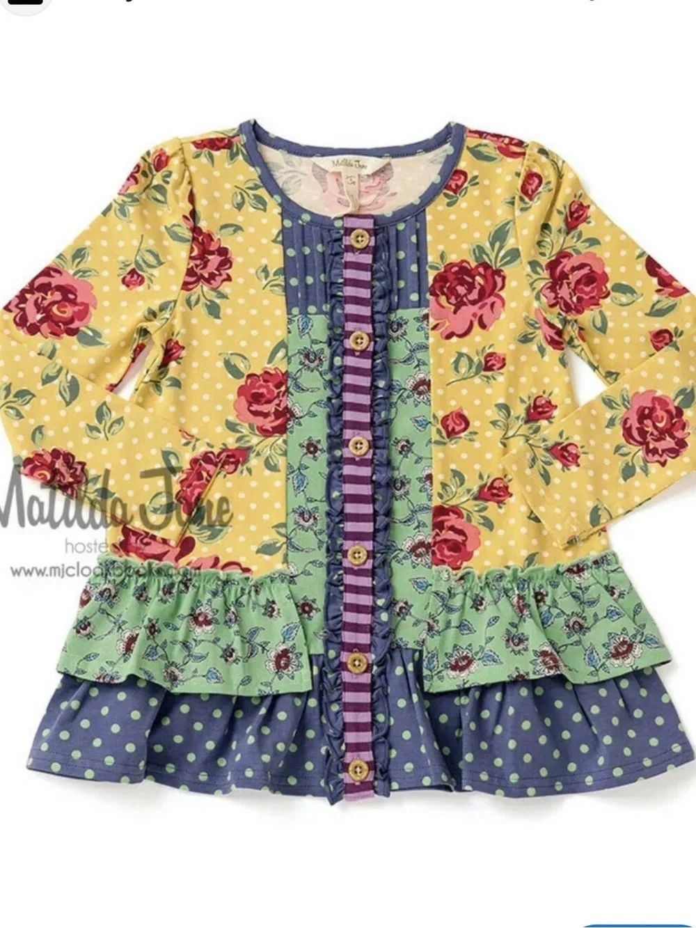Matilda Jane Choose Your Own Path Setting Sun Tunic Size 8 Girls